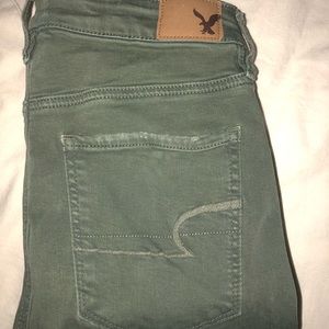 american eagle high waisted super skinny jeans